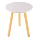 ROUND TABLE - WOOD - WHITE
